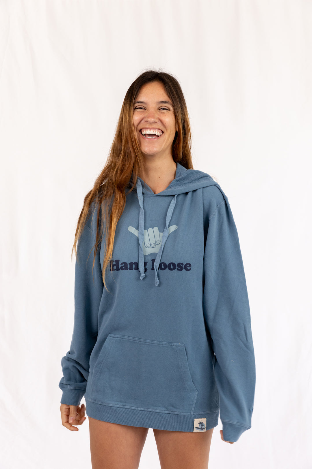 Hang PIMA Cotton Hoodie - Slate Blue - Hang Loose#color_slate-blue