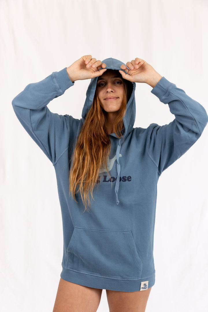 Hang PIMA Cotton Hoodie - Slate Blue - Hang Loose#color_slate-blue