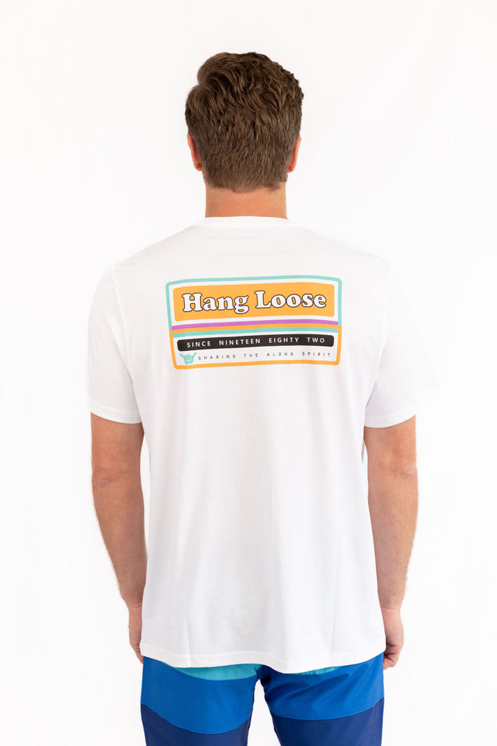 Over Organic PIMA Tee - White - Hang Loose#color_white