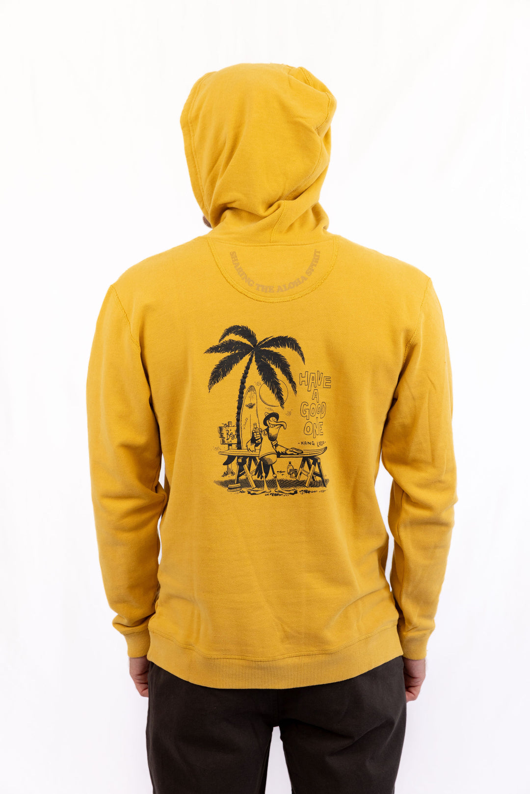 Pelikan PIMA Cotton Hoodie - Mustard - Hang Loose#color_mustard