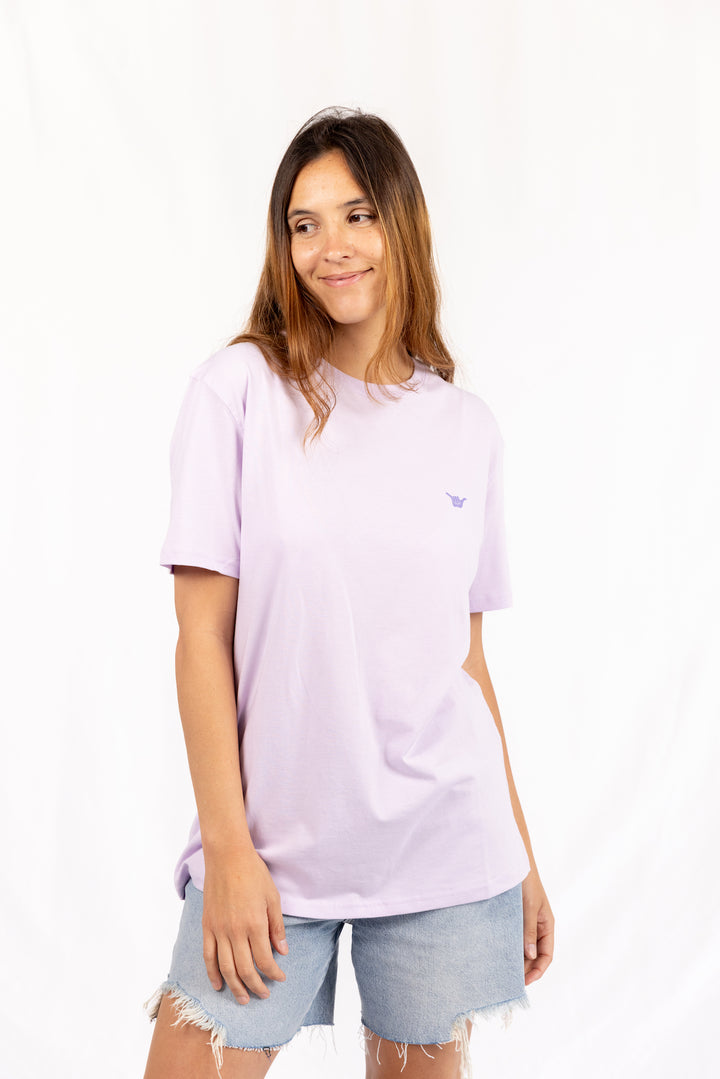 Square Organic PIMA Tee - Lilac - Hang Loose#color_lilac