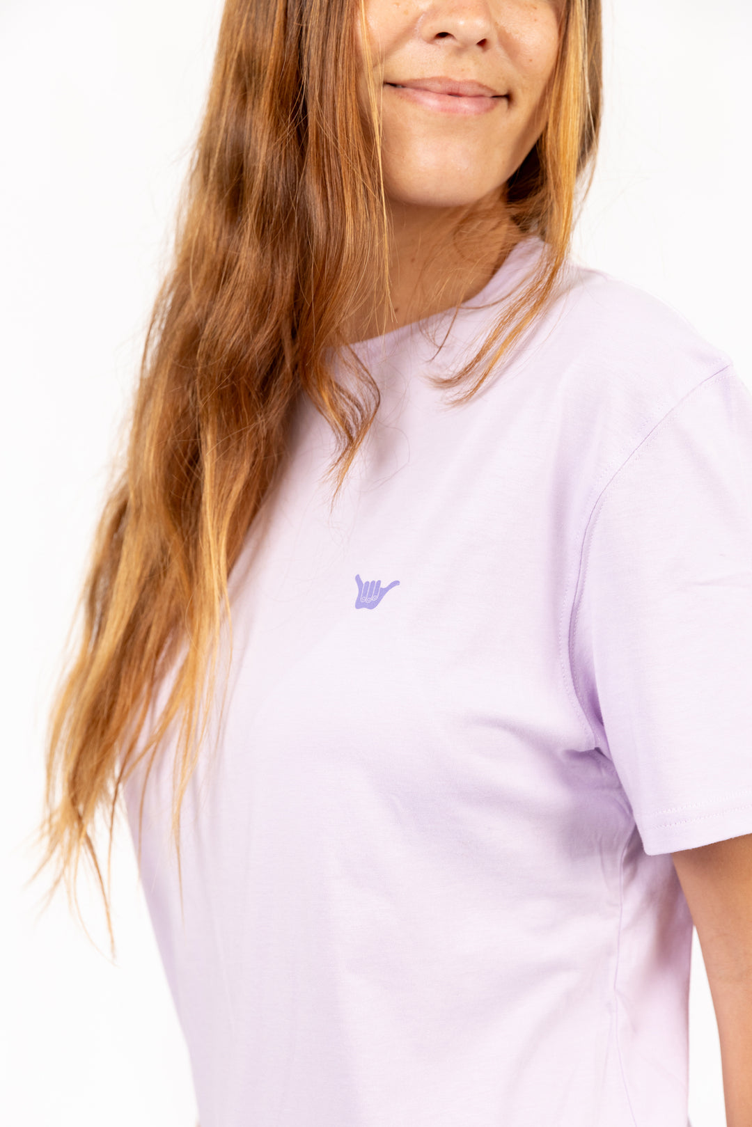 Square Organic PIMA Tee - Lilac - Hang Loose#color_lilac