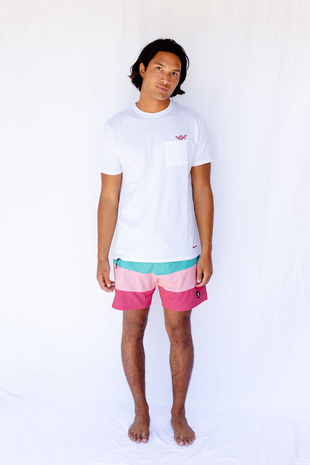 Tri Band  Boardshort  - Brick Green - Hang Loose#color_brick-green