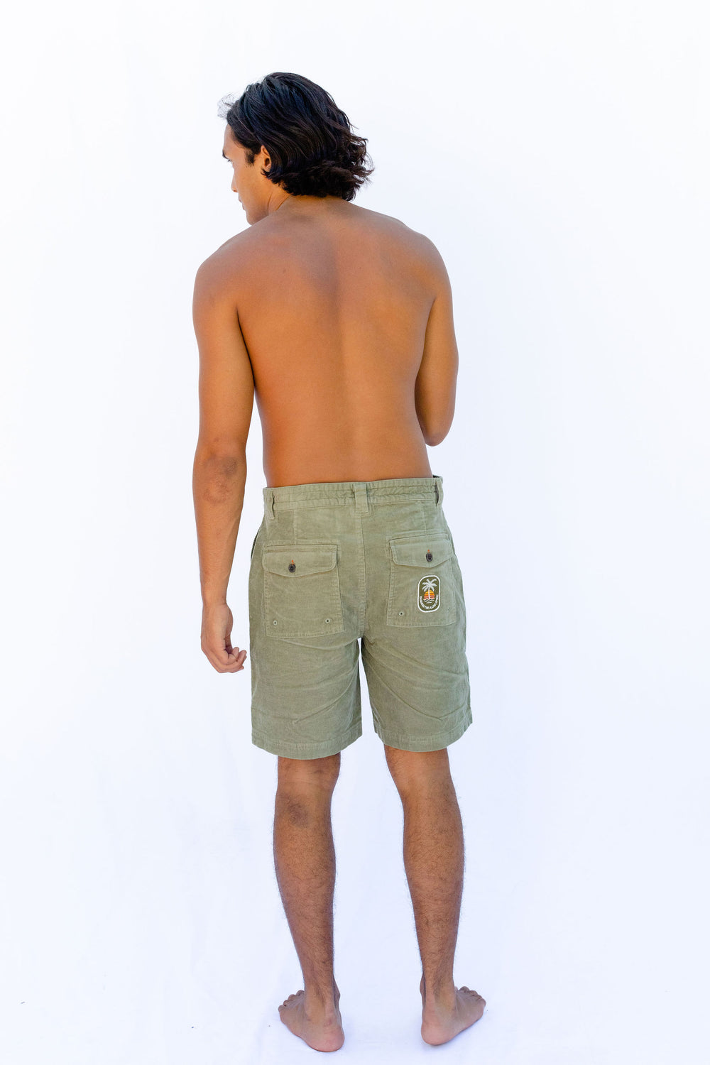 Hang Loose - Walkshort UT Corduroy - Dry Green#color_dry-green