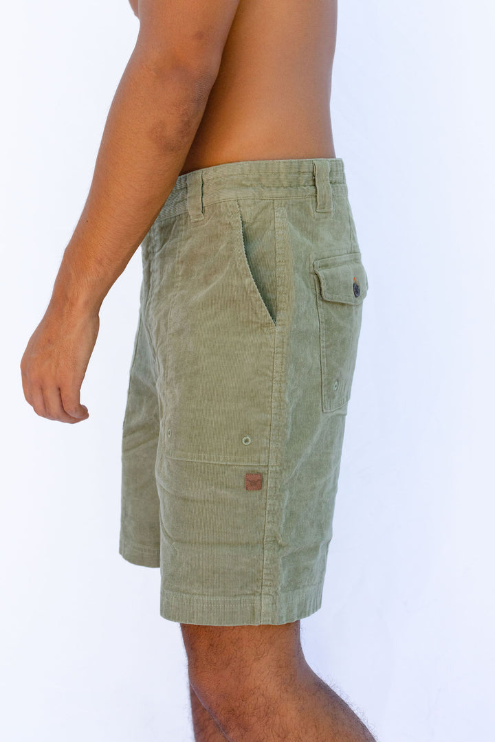 Hang Loose - Walkshort UT Corduroy - Dry Green#color_dry-green