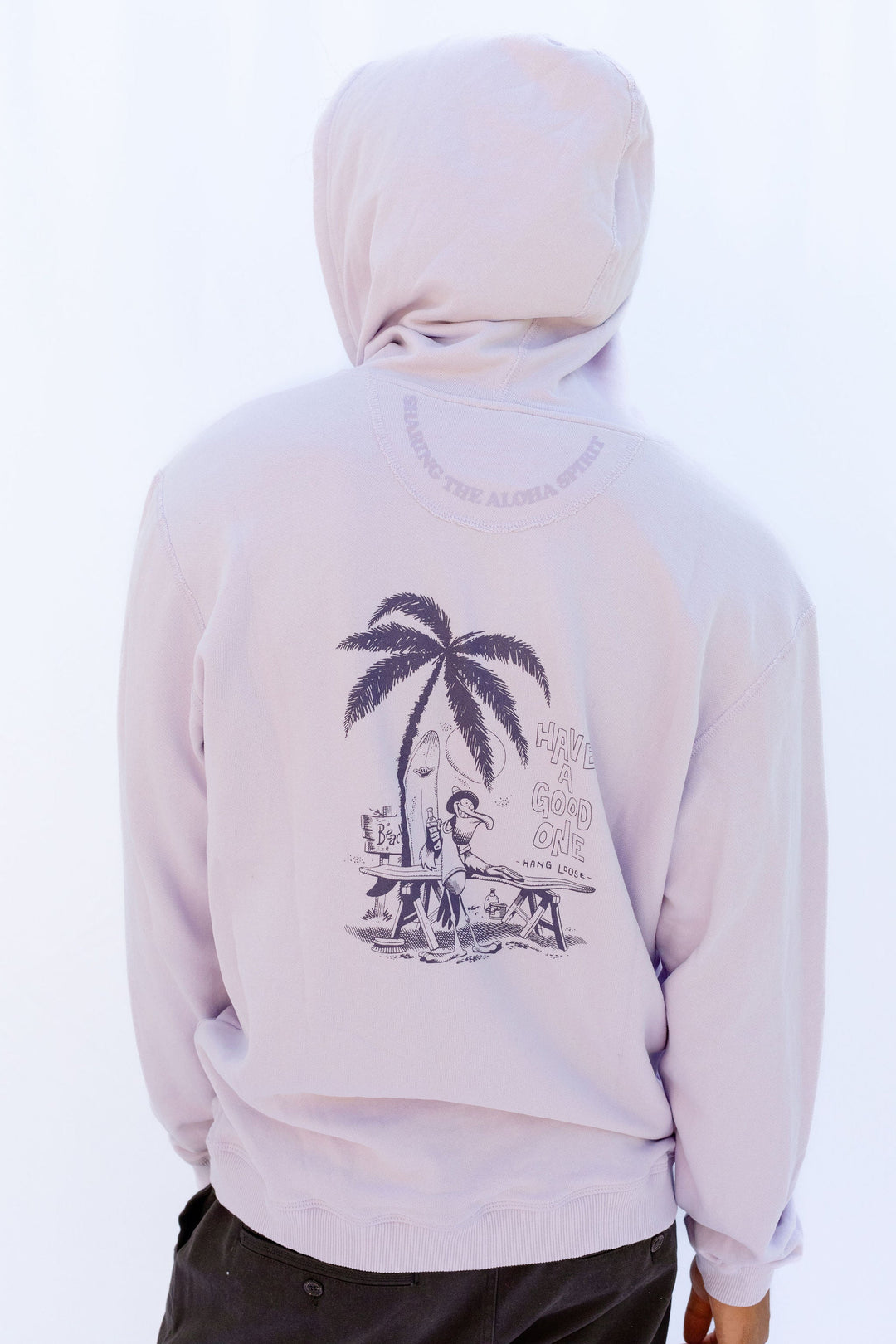 Pelikan PIMA Cotton Hoodie - Lilac - Hang Loose#color_lilac