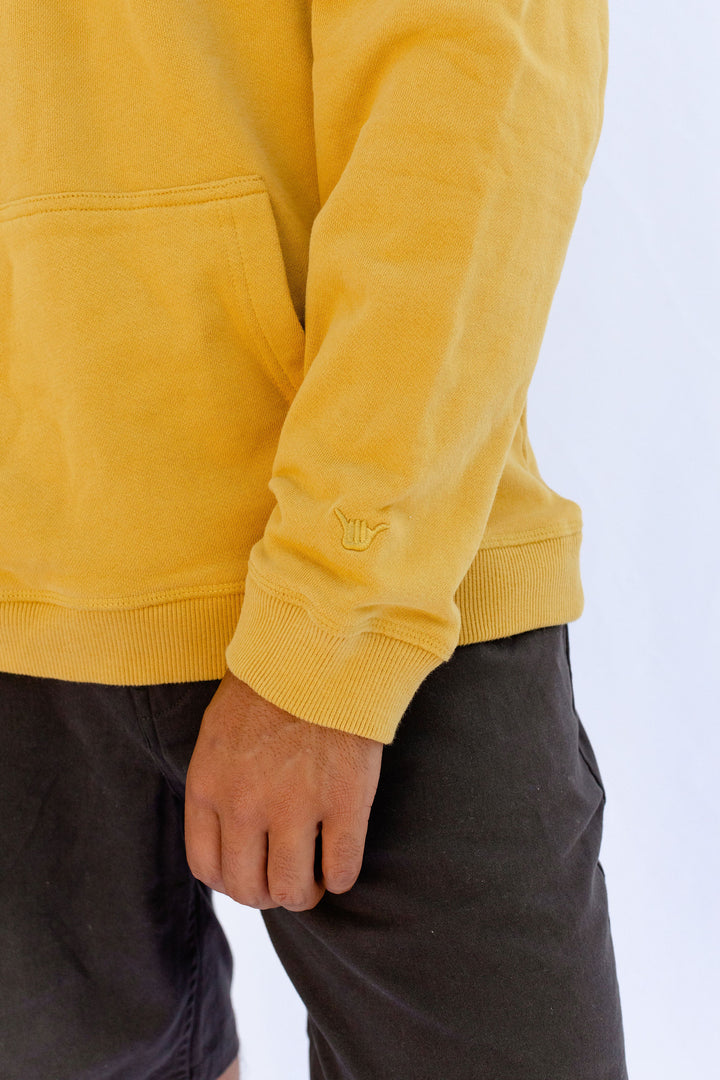 Pelikan PIMA Cotton Hoodie - Mustard - Hang Loose#color_mustard