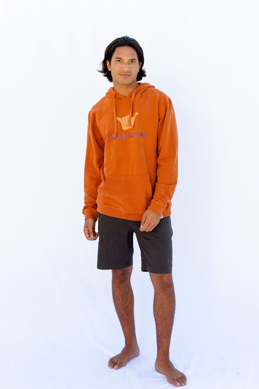 Hang PIMA Cotton Hoodie - Brick - Hang Loose#color_brick