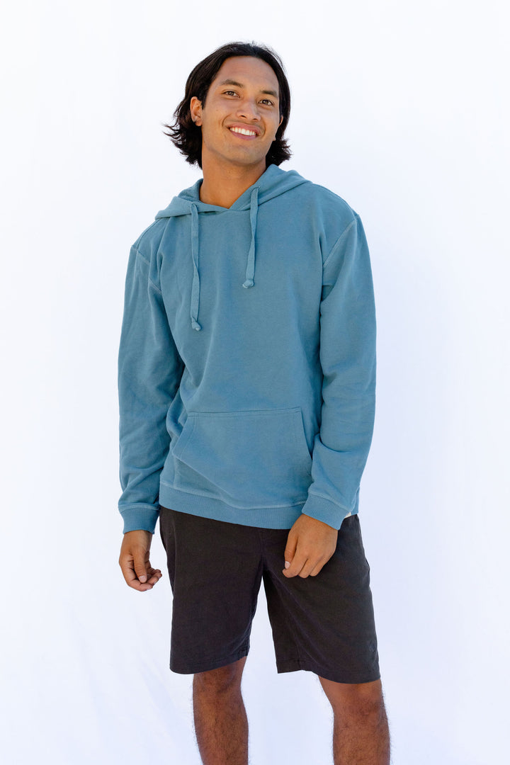 Pelikan PIMA Cotton Hoodie - Slate Blue - Hang Loose#color_slate-blue