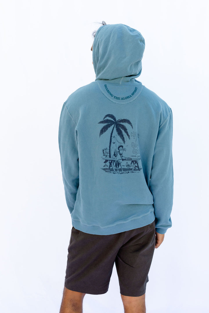 Pelikan PIMA Cotton Hoodie - Slate Blue - Hang Loose#color_slate-blue