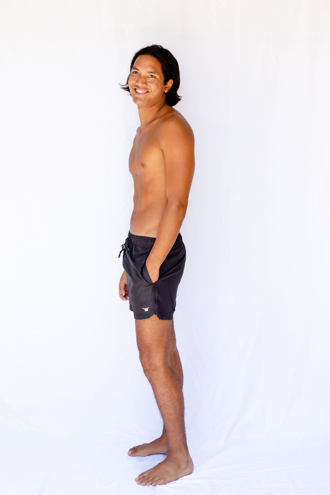 Beach Volley  Boardshort  - Black - Hang Loose#color_black