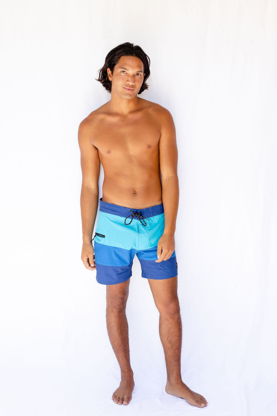 Tri Band  Boardshort  - Blue Light Blue - Hang Loose#color_blue-light-blue