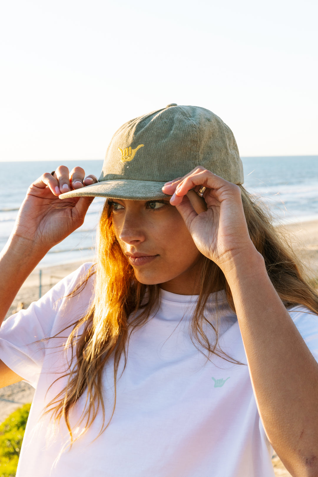 Shaka Cord Cap - Dry Green