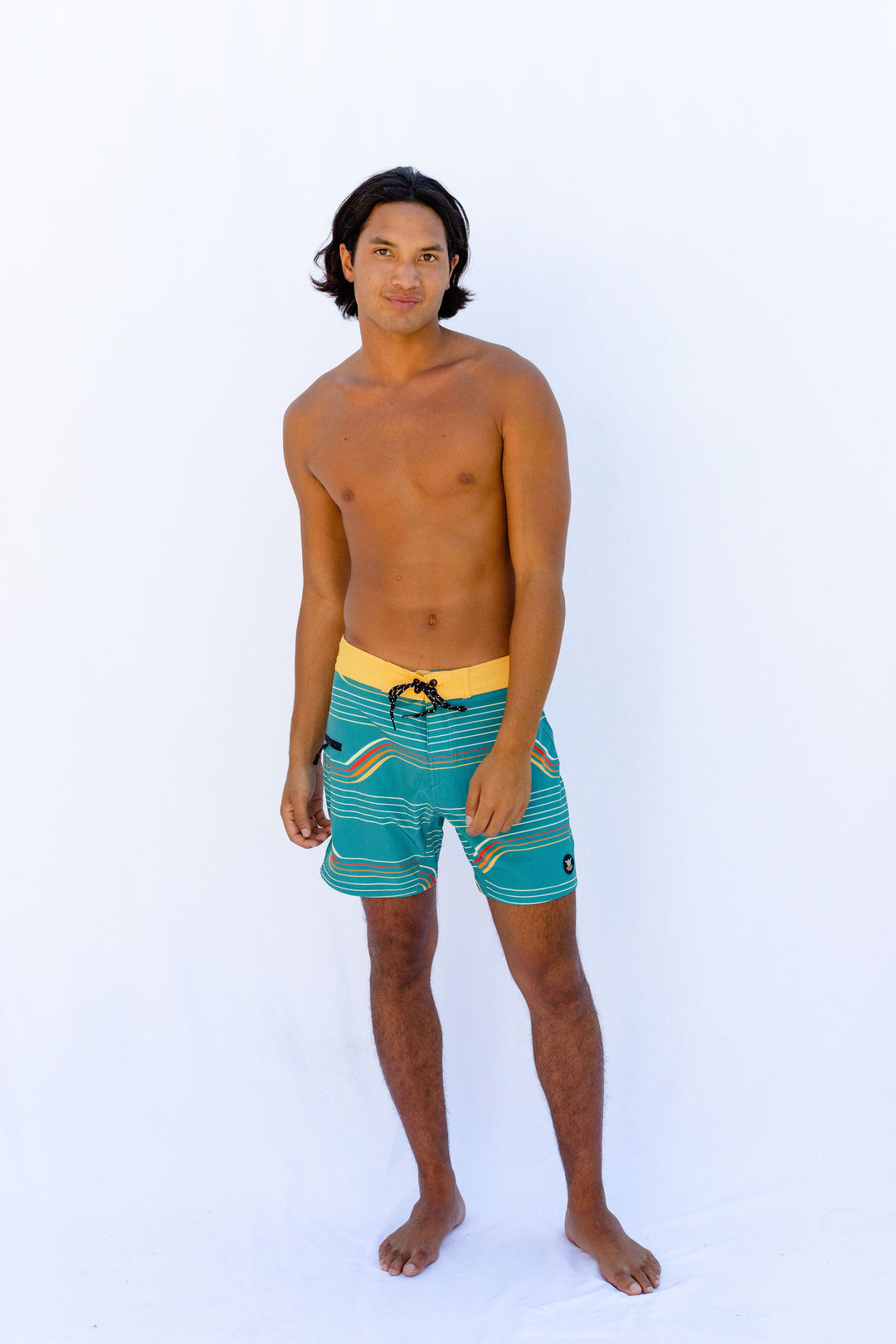 Rincon Boardshort  - Slate Yellow - Hang Loose