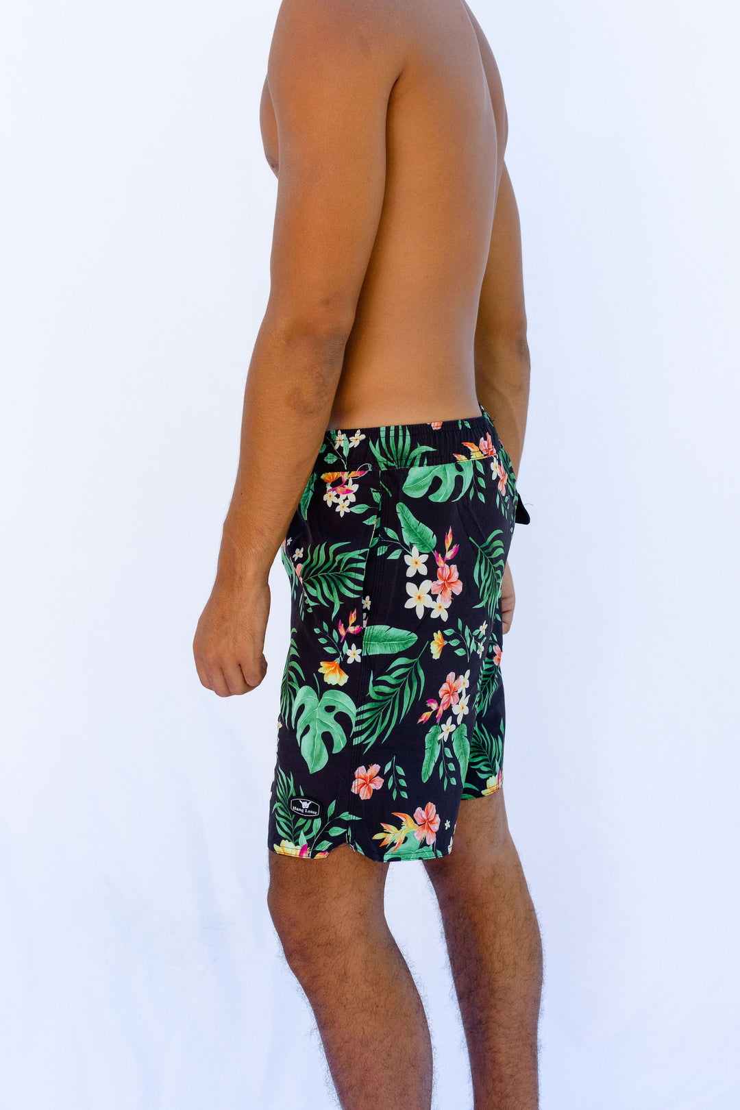 Botanic Boardshort - Black Green - Hang Loose