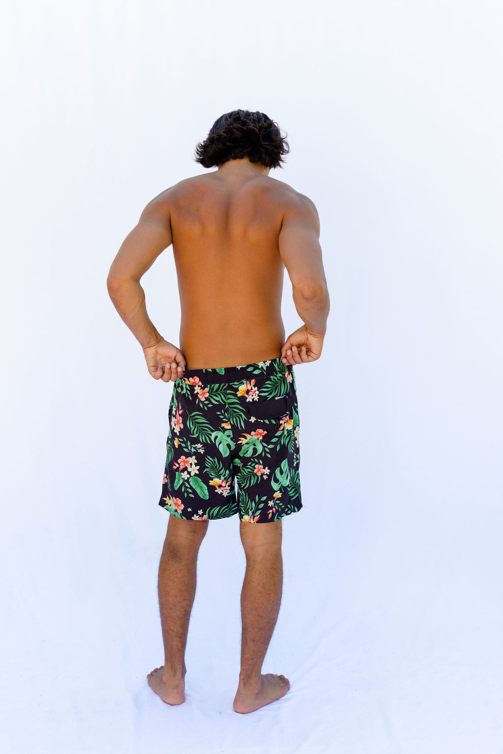 Botanic Boardshort - Black Green - Hang Loose