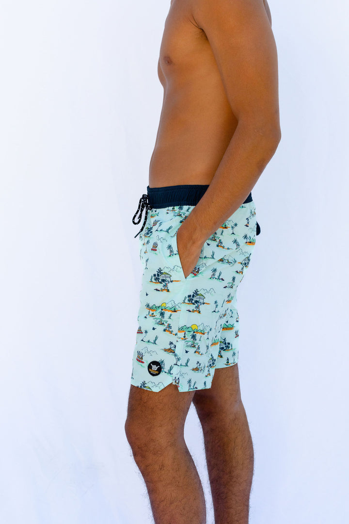 Share Aloha Boardshort  - Acqua