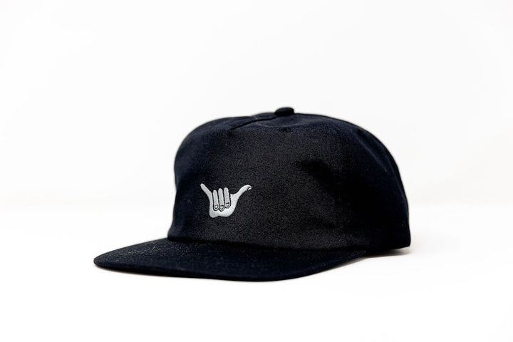 Shaka Poly Cap - Black - Hang Loose